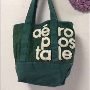Aeropostale green tote bag